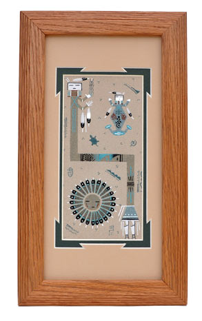 Phoebe Masquat | Navajo Sandpainting | Penfield Gallery of Indian Arts | Albuquerque, New Mexico