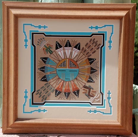 Orlando Myerson | Navajo Sandpainting | Penfield Gallery of Indian Arts | Albuquerque | New Mexico