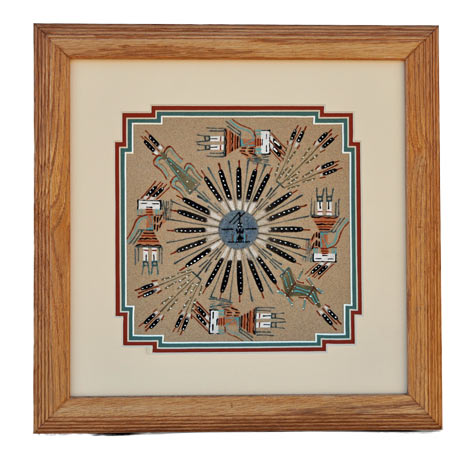 Samuel Tsosie | Navajo Sandpainting | Penfield Gallery of Indian Arts | Albuquerque, New Mexico